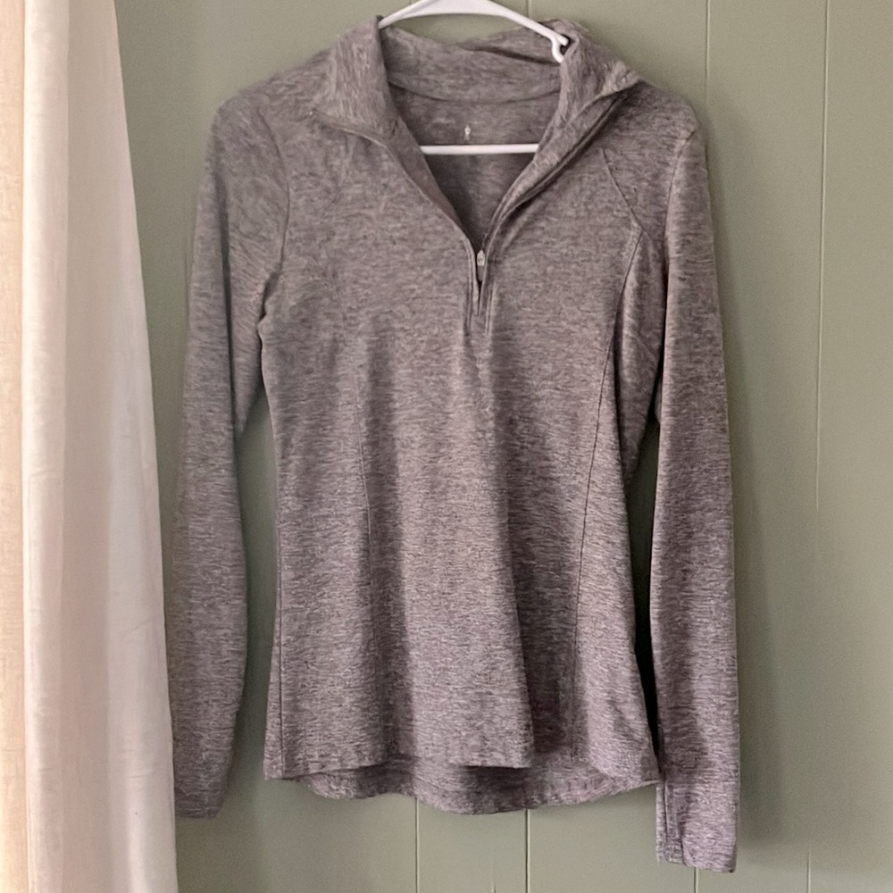 Jockey Heathered Quarter Zip Athletic Jacket